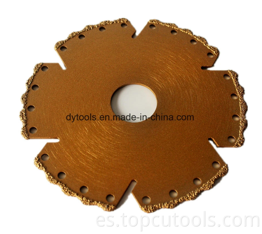 Diamante Disc/Saw Blade/cuchilla de diamante de vacío Breaded